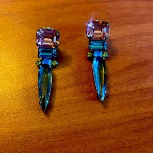 Sorelli brand spiked drop earrings.